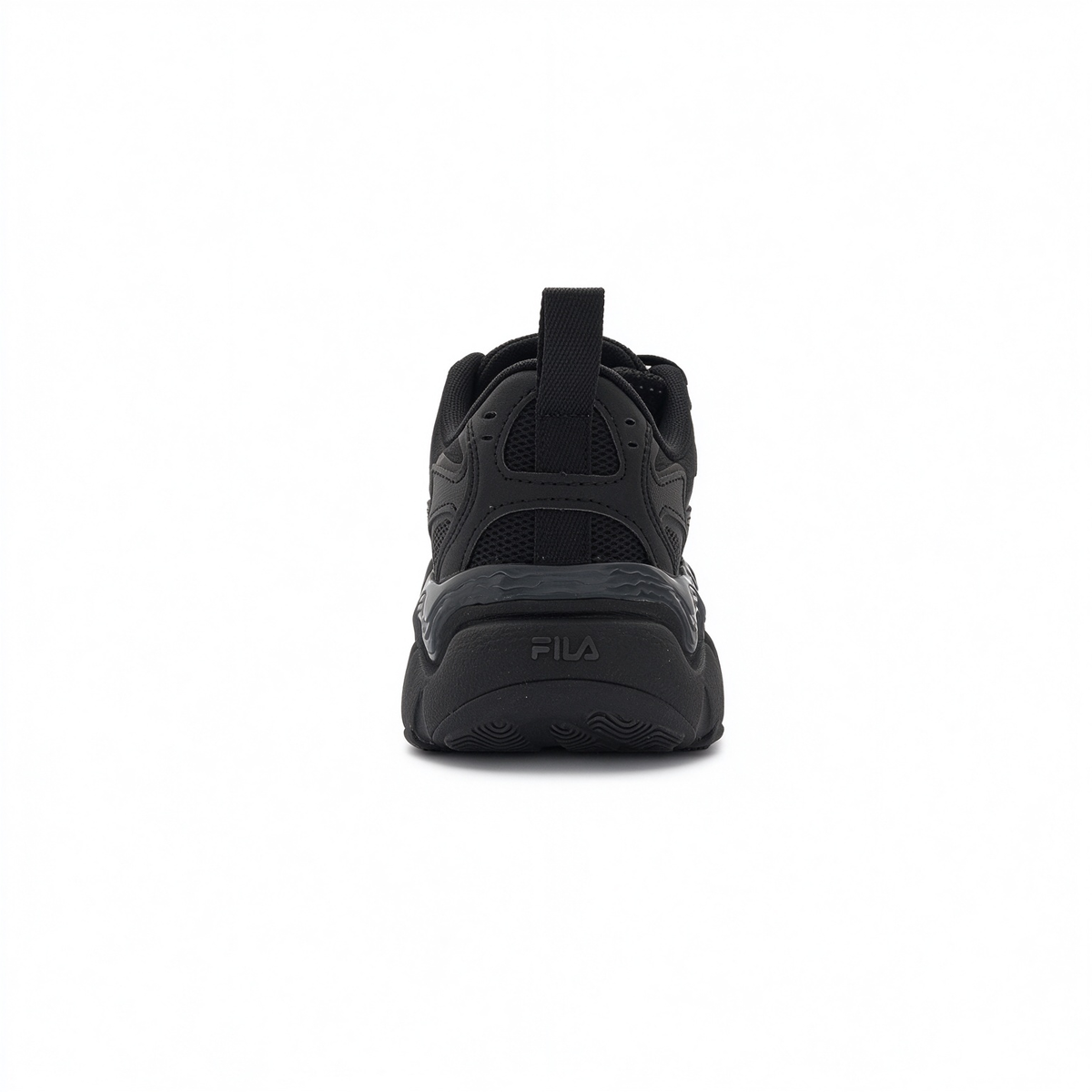 FILA Ray Tracer All Black Chunky Dad Sneakers | Full Black Thick Sole Retro Sneakers | Unisex Streetwear Athletic Shoes | Black Warrior Edition