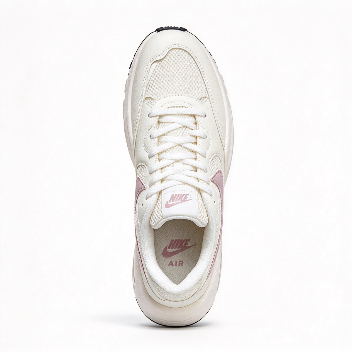Nike Air Max Fusion Beige/Pink | Retro 90s Chunky Sneakers | Max Air Cushioning | Breathable Mesh & Leather | Unisex | Lightweight & Comfortable