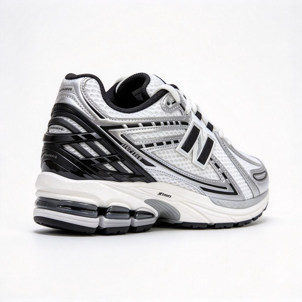 New Balance 1906R Silver Grey & Black Sneakers | Retro Y2K Dad Shoes | ABZORB + N-ERGY Cushioning | Unisex | Breathable Mesh & Synthetic Leather | Lightweight & Stable