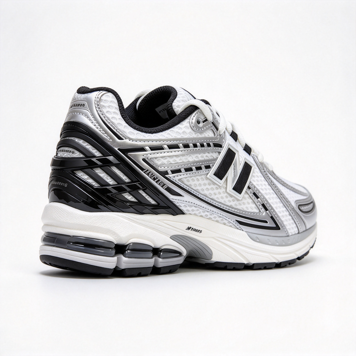 New Balance 1906R Silver Grey & Black Sneakers | Retro Y2K Dad Shoes | ABZORB + N-ERGY Cushioning | Unisex | Breathable Mesh & Synthetic Leather | Lightweight & Stable