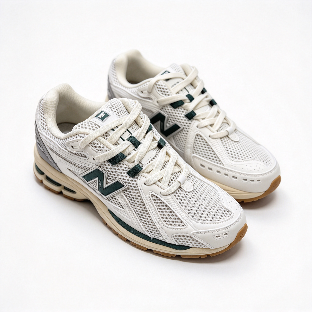 New Balance 1906R Cream & Forest Green Sneakers | Retro Y2K Dad Shoes | ABZORB + N-ERGY Cushioning | Unisex | Breathable Mesh & Synthetic Leather | Lightweight & Stable