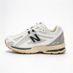 New Balance 1906R Cream & Forest Green Sneakers | Retro Y2K Dad Shoes | ABZORB + N-ERGY Cushioning | Unisex | Breathable Mesh & Synthetic Leather | Lightweight & Stable