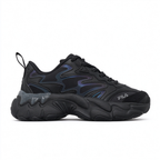 FILA Ray Tracer All Black Chunky Dad Sneakers | Full Black Thick Sole Retro Sneakers | Unisex Streetwear Athletic Shoes | Black Warrior Edition