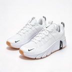 Nike Free Metcon 7 Men's Training Shoes | White/Iron Grey/Gum Yellow | Flexible forefoot + stable heel | Breathable mesh upper | Versatile training shoes | Lightweight and durable | Suitable for strength training, HIIT, and cardio