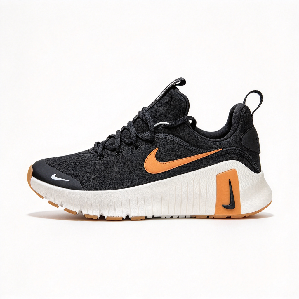 Nike Free Metcon 6 Training Shoes | Black/Gum/Light Brown | Breathable mesh + Flywire support | Flexible forefoot + stable heel | Suitable for HIIT and weightlifting | Unisex