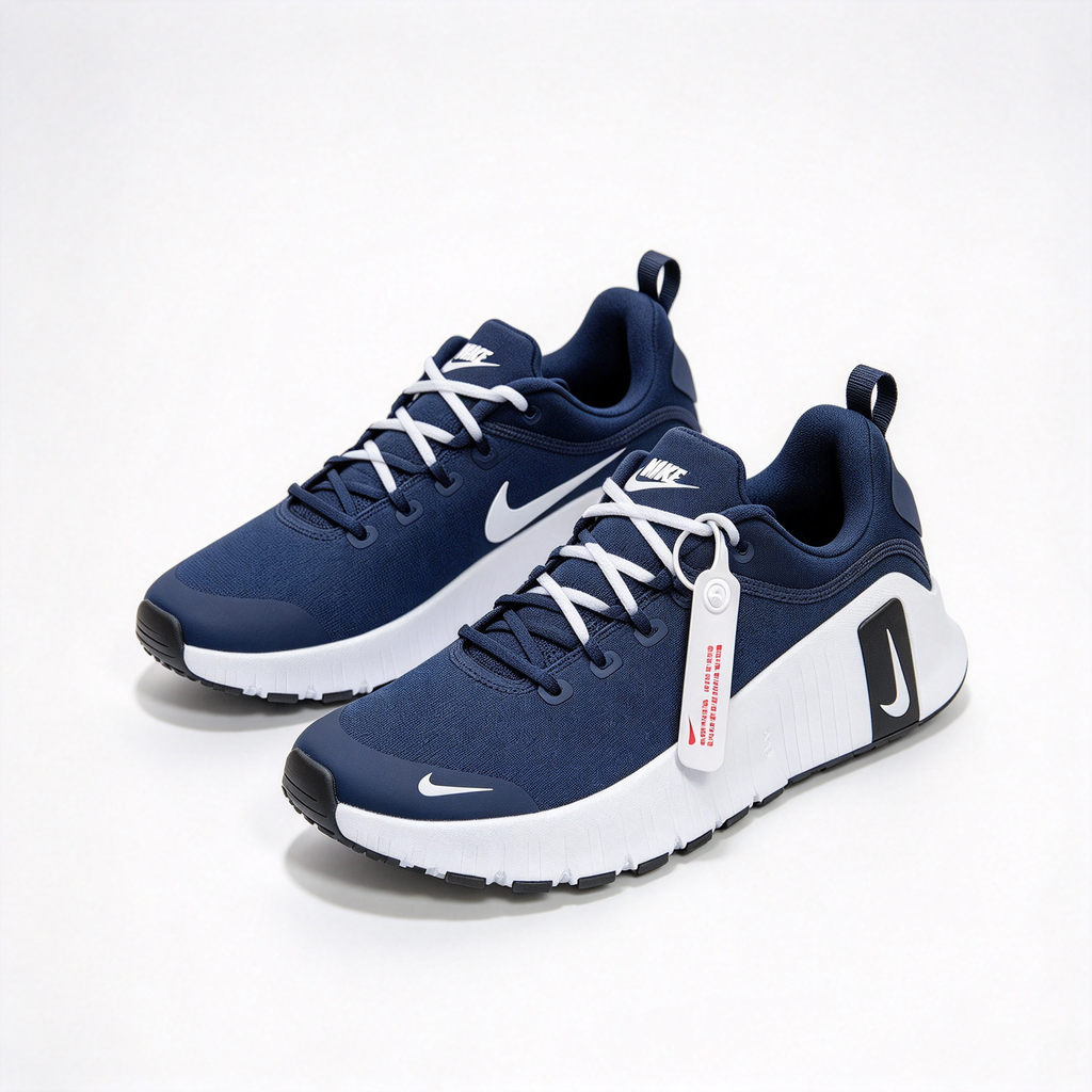 Nike Free Metcon 6 Training Shoes | Navy/White/Black | Breathable mesh + Flywire support | Flexible forefoot + stable heel | Suitable for HIIT and weightlifting | Unisex