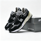 New Balance 992 'Black Grey' | Premium Suede & Mesh + ABZORB Cushioning + Made in USA, Men's & Women's Lifestyle Sneakers, Classic Retro Runner & Streetwear Essential