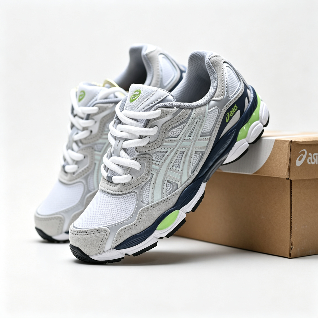 Asics Gel-Nimbus 9 | Sheet Rock/Lime Green + Retro Y2K Design + GEL Cushioning Unisex Lifestyle Sneakers 2026 Vintage Runner Revival