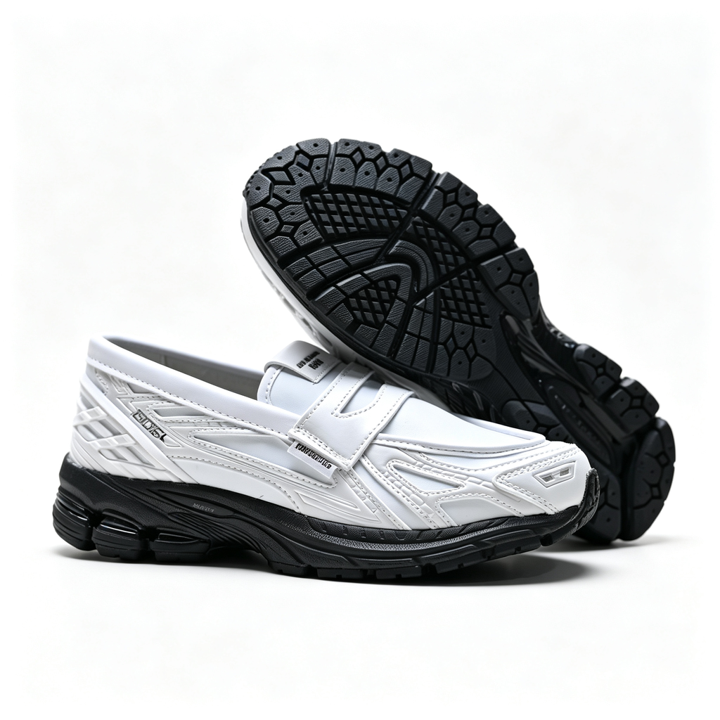 New Balance 1906R Slip-On 'White Black' | Laceless Mule Style + N-ergy Cushioning + Reflective Details, Unisex Lifestyle Sneakers, Easy-On Retro Runner & Y2K Fashion Shoes