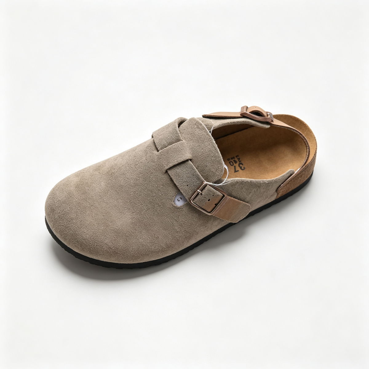 Birkenstock Boston Suede Clogs | Taupe + Adjustable Strap + Soft Footbed, Unisex Orthopedic Slip-On Shoes, Classic Comfort & Minimalist Style