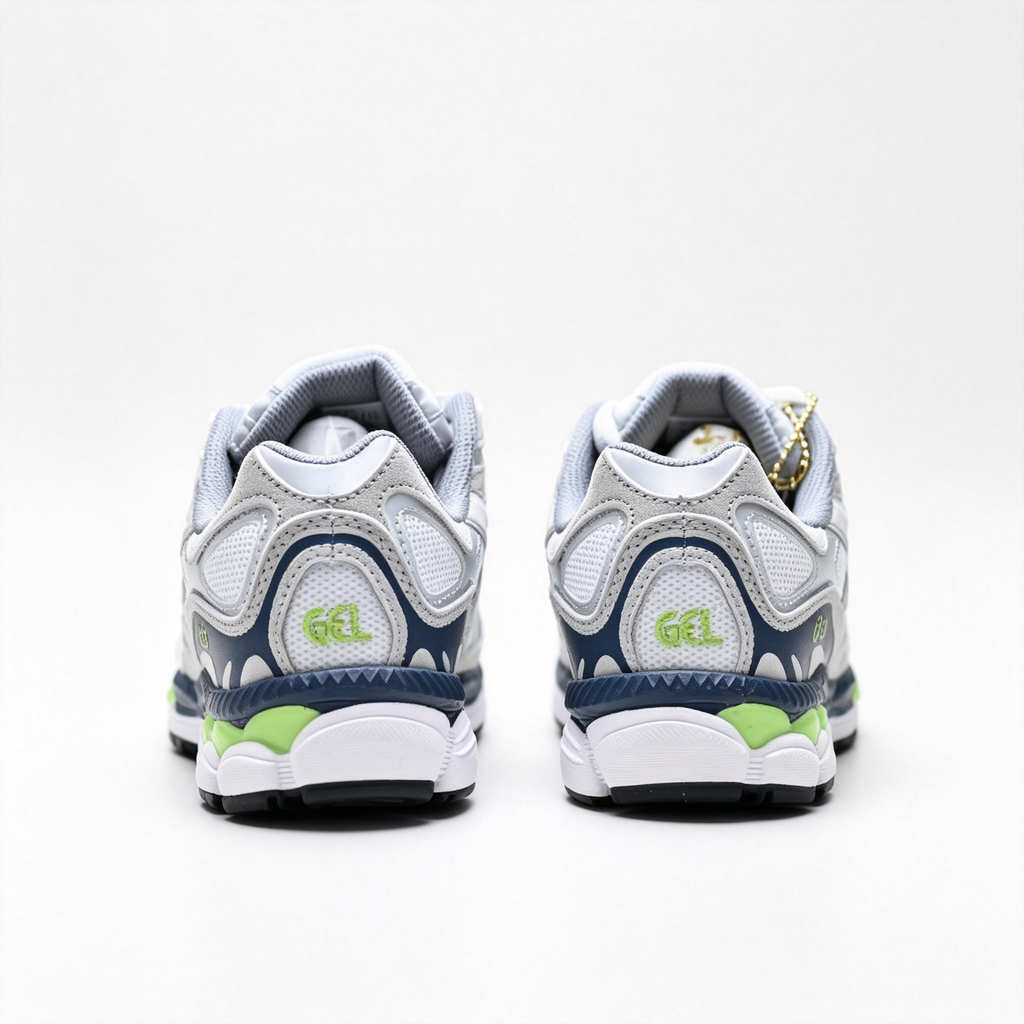 Asics Gel-Nimbus 9 | Sheet Rock/Lime Green + Retro Y2K Design + GEL Cushioning Unisex Lifestyle Sneakers 2026 Vintage Runner Revival