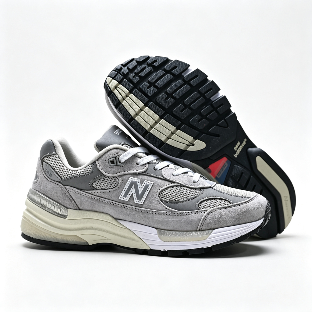 New Balance 992 'Classic Grey' | Premium Suede & Mesh + ABZORB Cushioning + Made in USA, Unisex Lifestyle Sneakers, Iconic Retro Runner & Steve Jobs Style Dad Shoes
