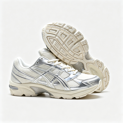 ASICS GEL-1130 Cream Pure Silver Women's Sneakers – Retro Running Shoes with GEL Cushioning