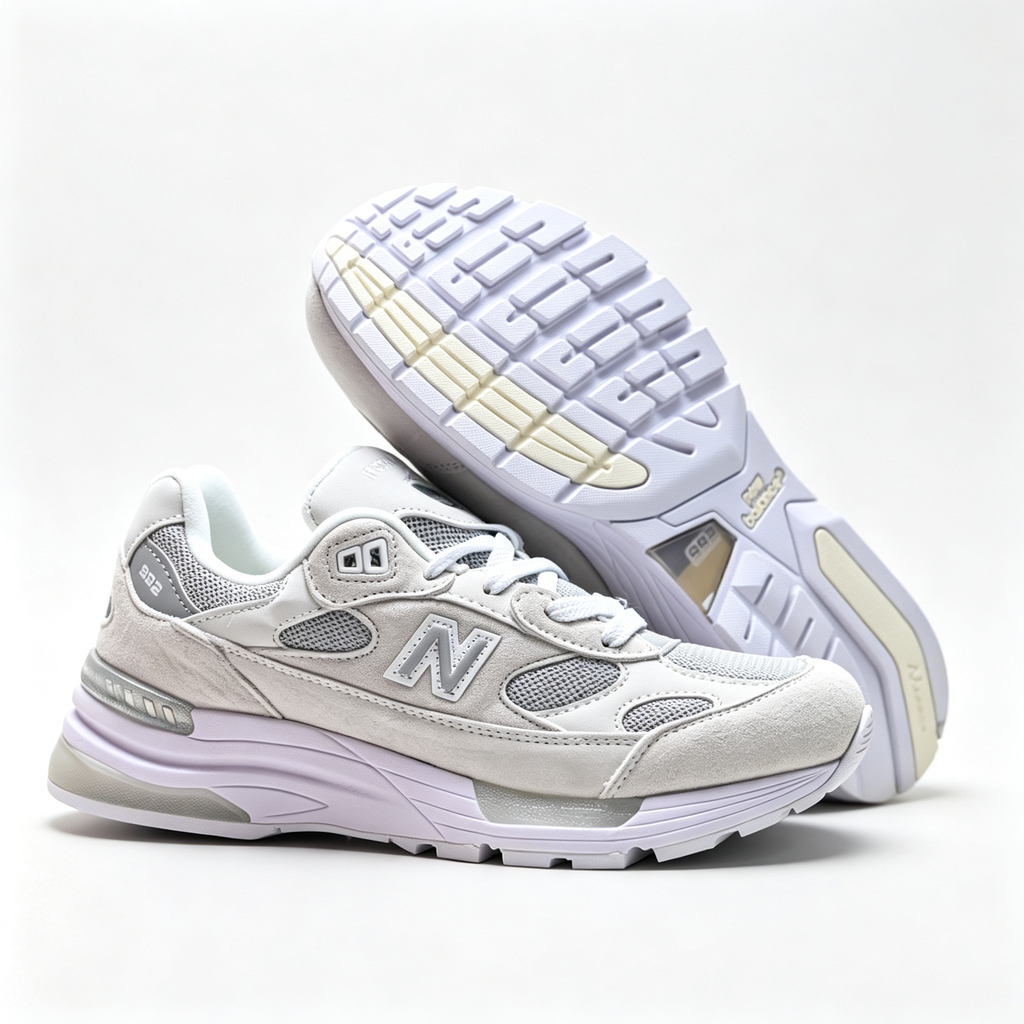 New Balance 992 'White Lilac' | Premium Suede & Mesh + ABZORB Cushioning + Made in USA, Unisex Lifestyle Sneakers, Retro Runner & Pastel Dad Shoes for Women & Men