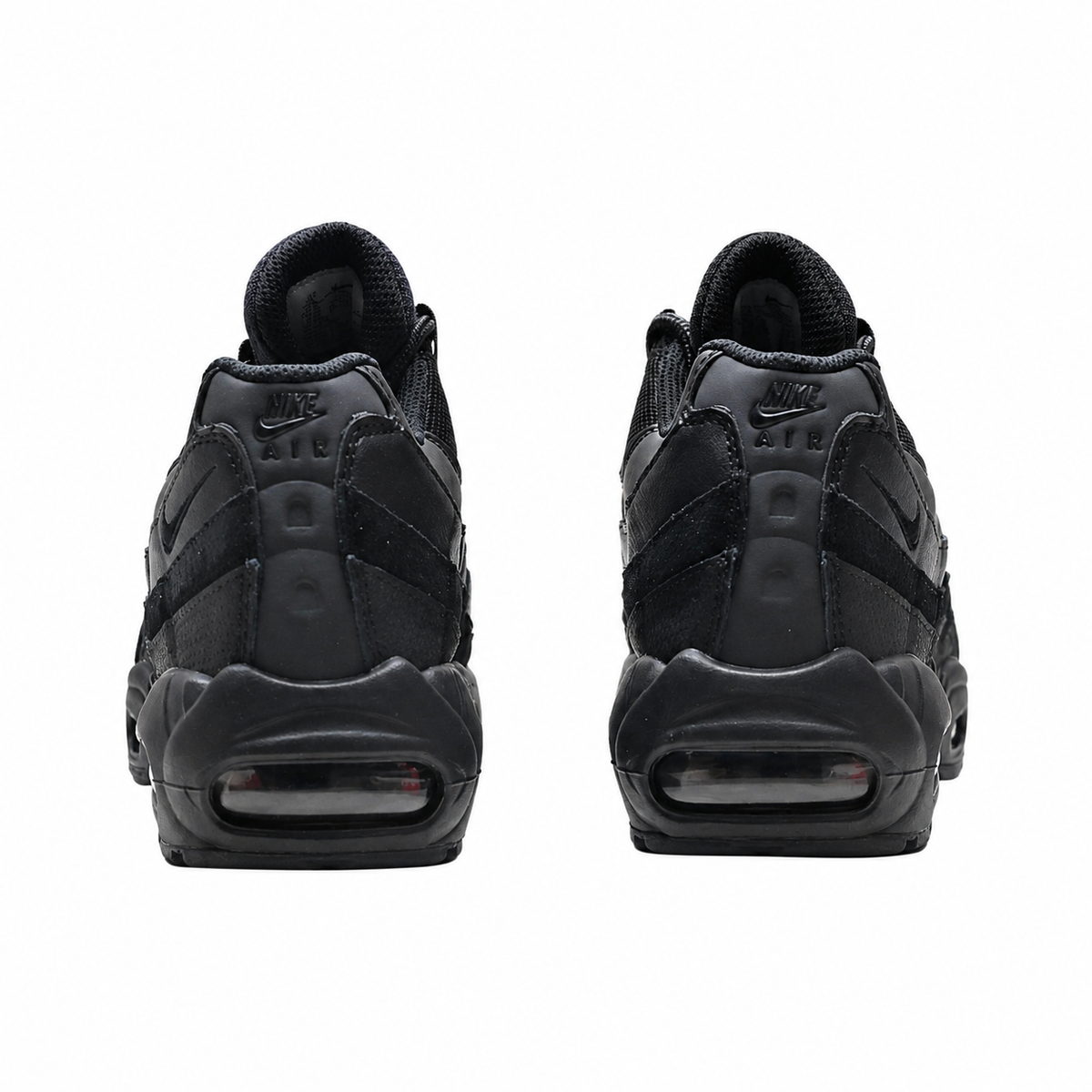 Nike Air Max 95 Triple Black Sneakers – Men’s Black Mesh & Synthetic Leather Air Cushion Shoes