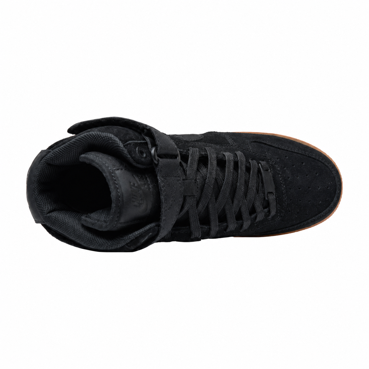 Nike Air Force 1 Mid 07 Suede Black Gum Sole | Men's Mid-Top Sneakers | All-Black Nubuck Leather Casual Shoes | Classic AF1 Gum Bottom Streetwear Shoes