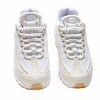 Levi's x Nike Air Max 95 "White and Ecru" Denim | Big Bubble Gum Sole Sneakers | Limited Edition Collaboration Men's Shoes (HM4743-100)