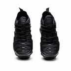 Nike Air VaporMax Plus | Triple Black Mesh + Glossy TPU Overlays + Full-Length VaporMax Cushioning, Men's Futuristic Running & Lifestyle Sneakers, Dark Aesthetic & All-Day Comfort