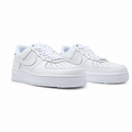 Nike Air Force 1 Low '07 | Triple White Leather + Classic Swoosh + Padded Collar, Unisex Lifestyle Sneakers, Essential Streetwear & All-Day Comfort