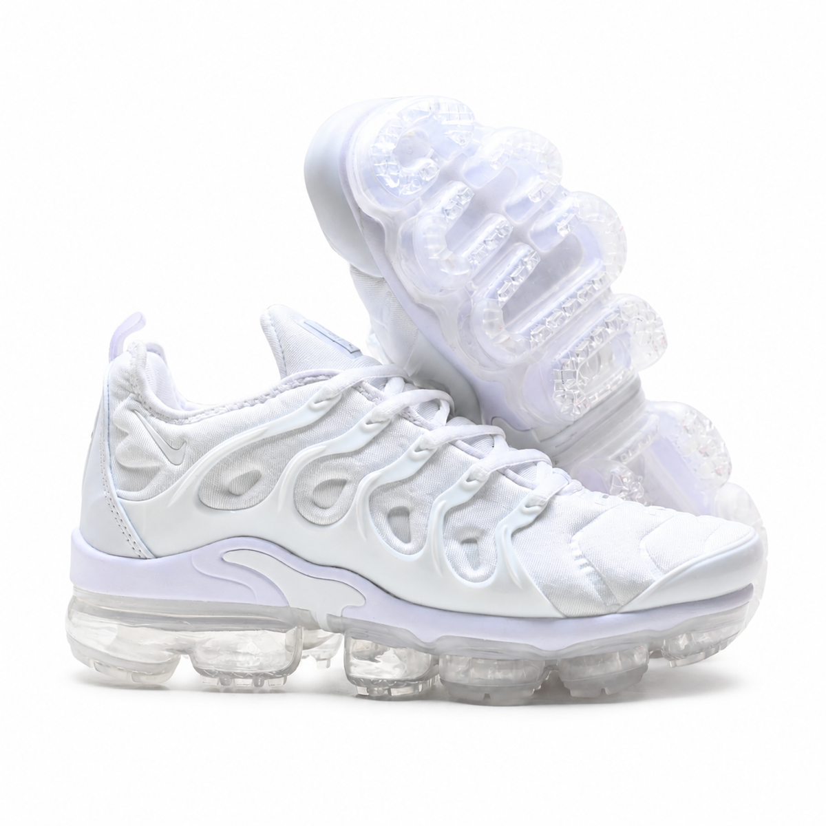 Nike Air VaporMax Plus | Triple Black Mesh + Glossy TPU Overlays + Full-Length VaporMax Cushioning, Men's Futuristic Running & Lifestyle Sneakers, Dark Aesthetic & All-Day Comfort