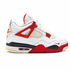 Nike Air Flight Legacy | White Leather + University Red Accents + Vintage Cream Midsole, Men's Retro Basketball Sneakers, Classic Court Style & Comfortable Cushioning