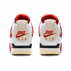 Nike Air Flight Legacy | White Leather + University Red Accents + Vintage Cream Midsole, Men's Retro Basketball Sneakers, Classic Court Style & Comfortable Cushioning