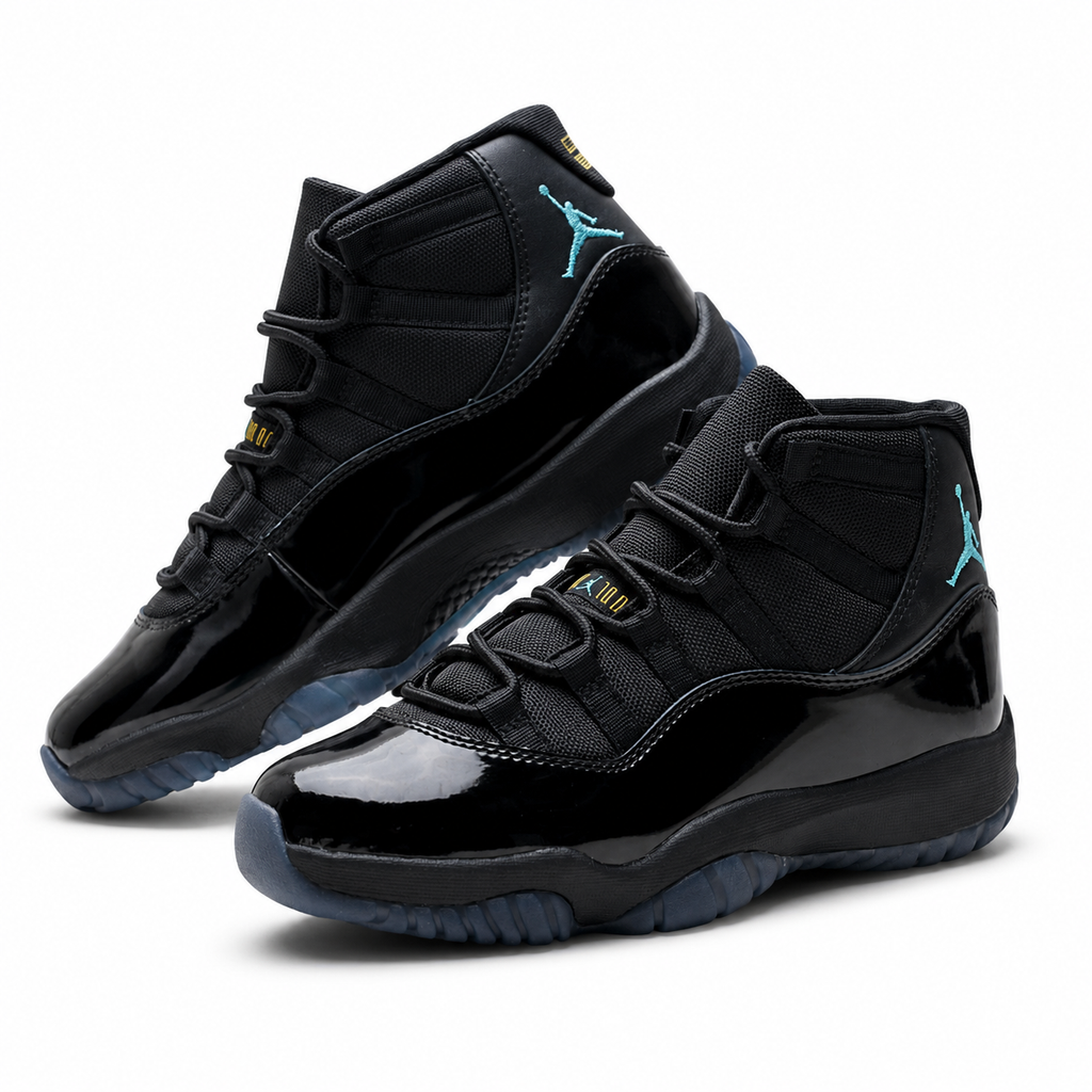 Air Jordan 11 Retro 'Gamma Blue' | Black Patent Leather + Gamma Blue Accents + Carbon Fiber Plate, Men's Basketball & Lifestyle Sneakers, Iconic High-Top & Premium Performance
