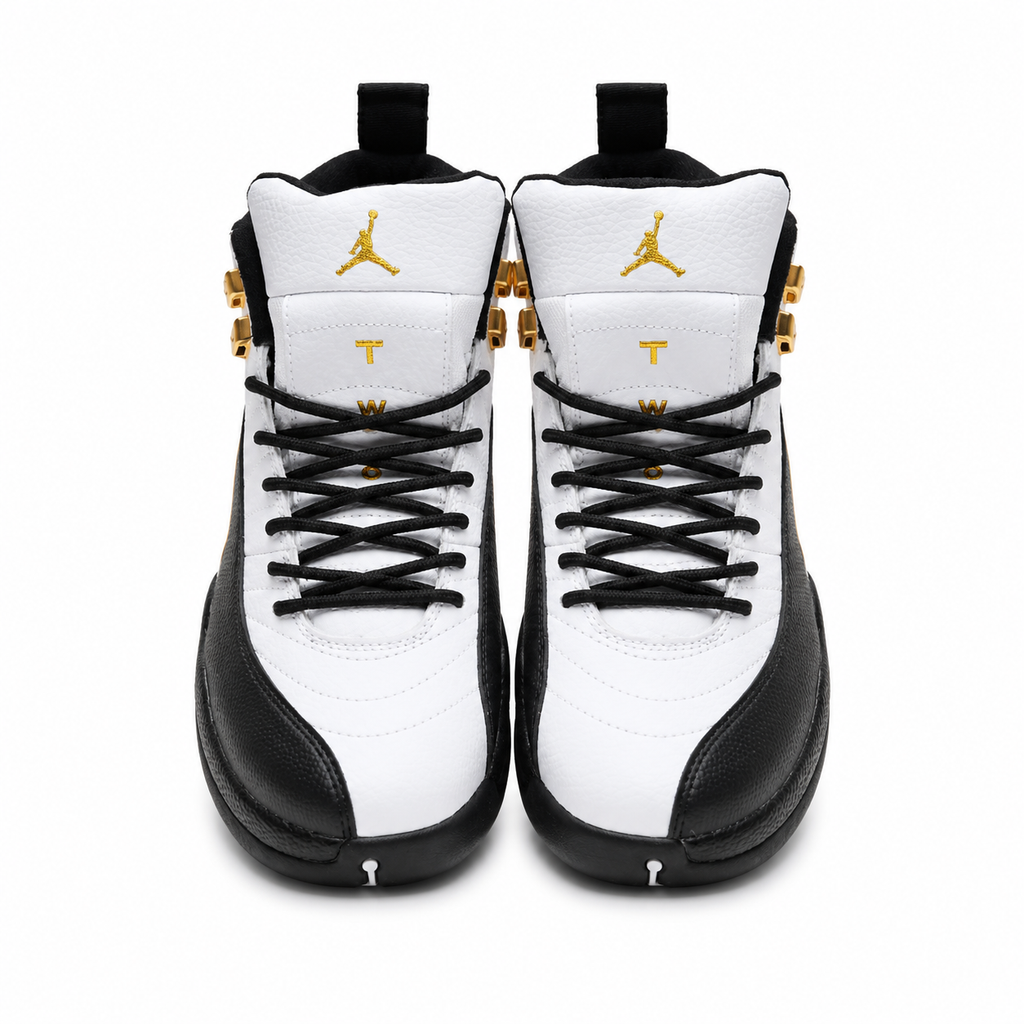 Air Jordan 12 Retro 'Playoffs' | White Tumbled Leather + Black Mudguard + Metallic Gold Accents, Men's Basketball & Lifestyle Sneakers, Iconic High-Top & Premium Durability