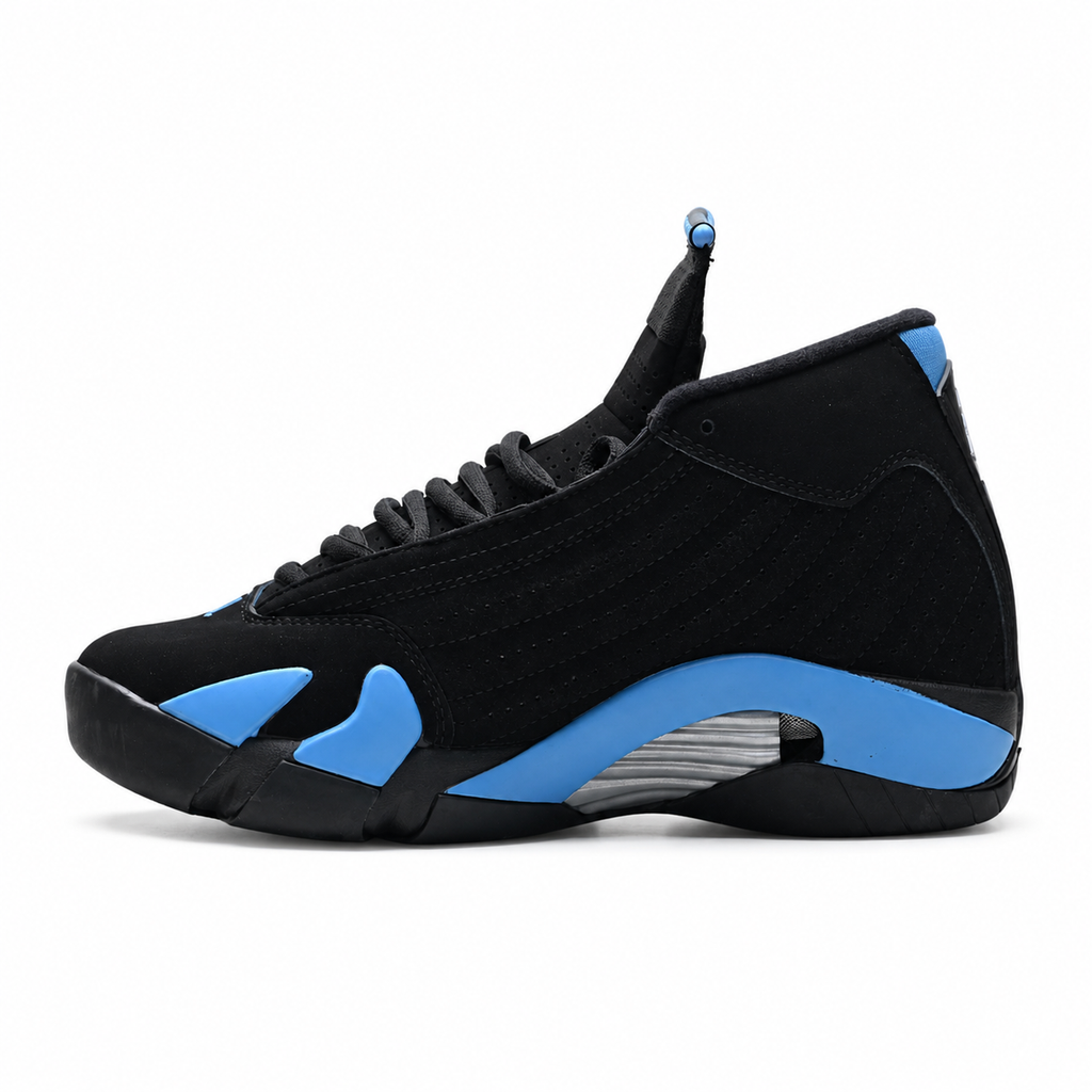 Air Jordan 14 Retro 'Game Royal' | Black Suede + Game Royal Blue Accents + Ferrari-Inspired Design, Men's Basketball & Lifestyle Sneakers, Iconic Performance & Sleek Aesthetics