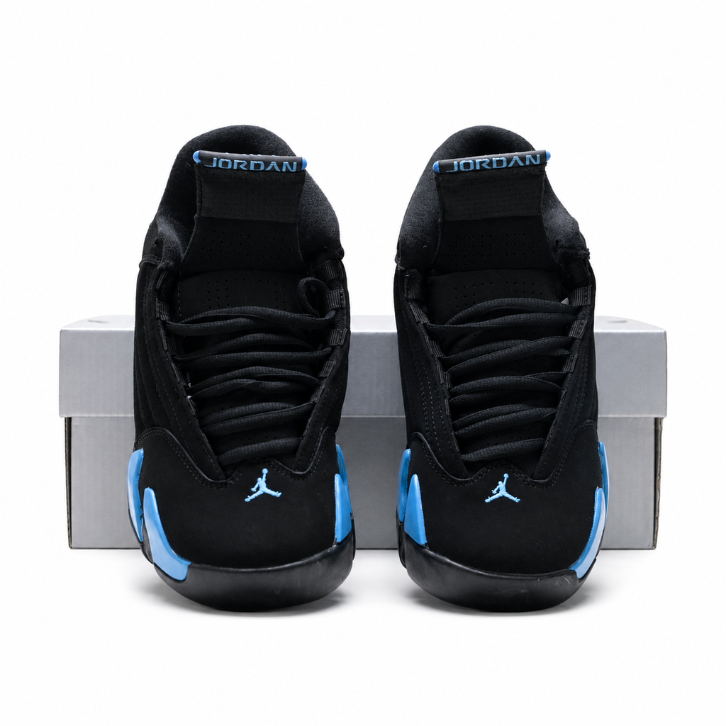 Air Jordan 14 Retro 'Game Royal' | Black Suede + Game Royal Blue Accents + Ferrari-Inspired Design, Men's Basketball & Lifestyle Sneakers, Iconic Performance & Sleek Aesthetics