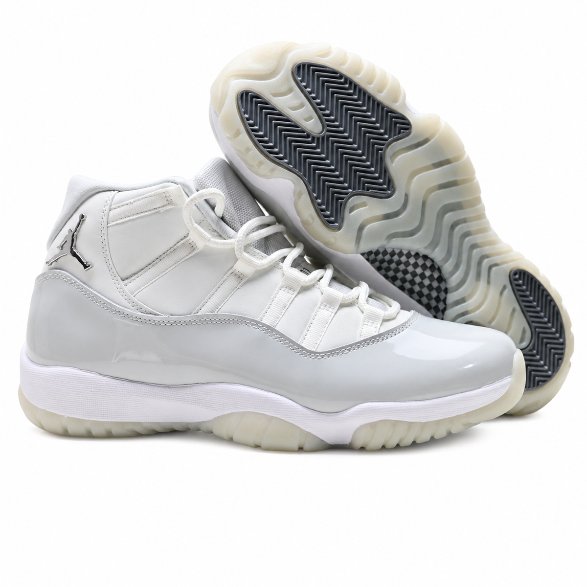 Air Jordan 11 Retro 'Platinum Tint' | White Mesh + Platinum Patent Leather + Icy Translucent Outsole, Men's Basketball & Lifestyle Sneakers, Premium High-Top & Iconic Design
