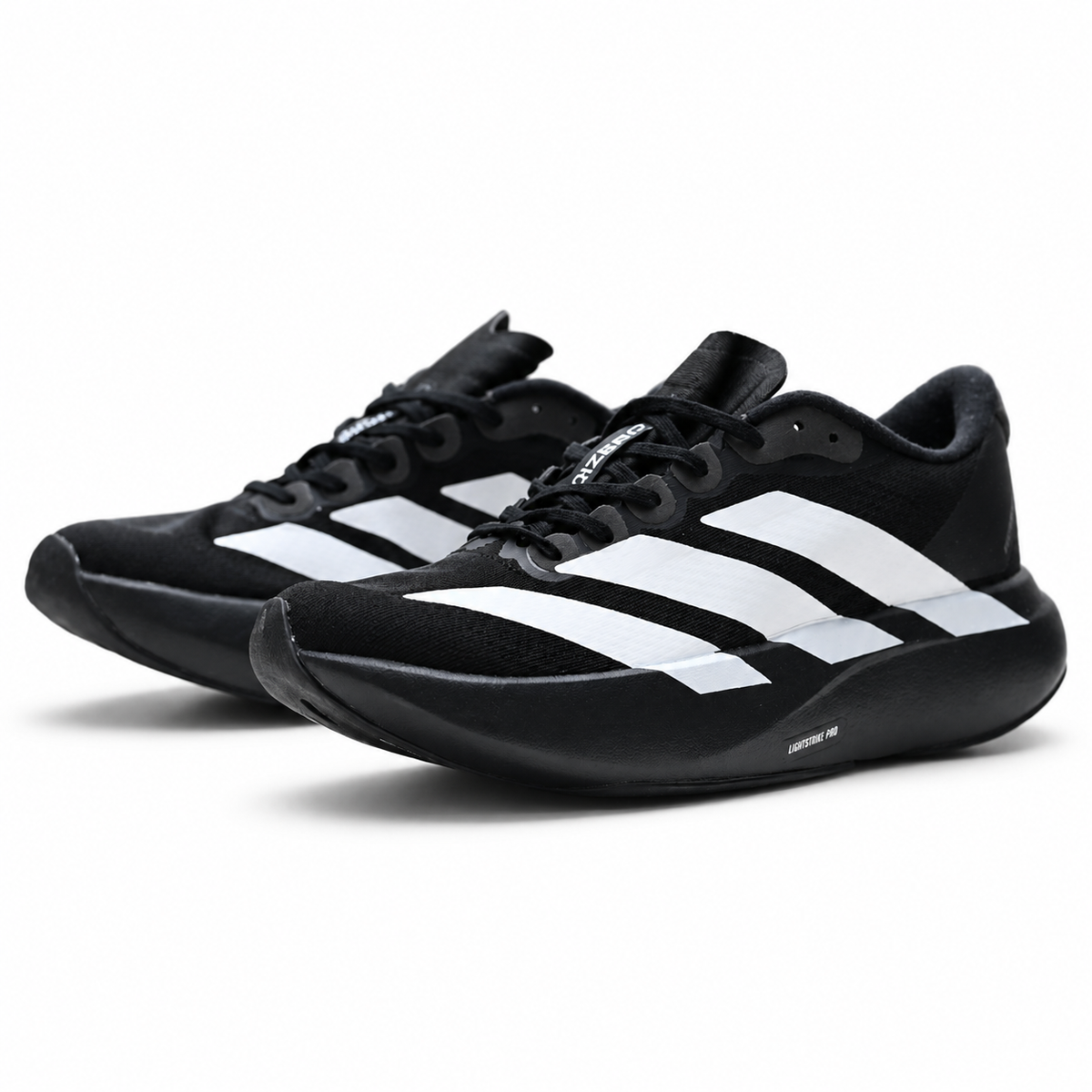 Adidas Adizero Evo SL | Cloud White/Core Black + Lightstrike Pro Foam + Continental Outsole, Lightweight Performance Running Shoes, 2026 Marathon Training Essential