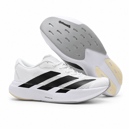 Adidas Adizero Evo SL | Cloud White/Core Black + Lightstrike Pro Foam + Continental Outsole, Lightweight Performance Running Shoes, 2026 Marathon Training Essential