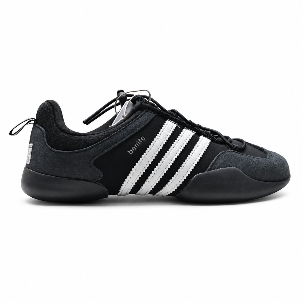Adidas Samba OG x Benito | Black/White Suede + Bold White Stripes + Retro Indoor Sole, Unisex Sneakers, 2026 Streetwear Essential