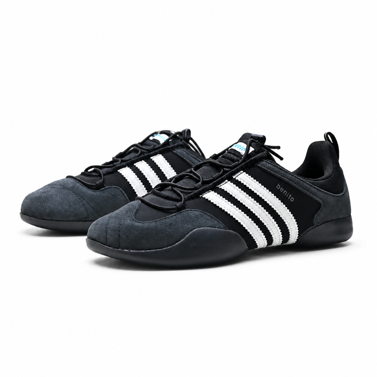 Adidas Samba OG x Benito | Black/White Suede + Bold White Stripes + Retro Indoor Sole, Unisex Sneakers, 2026 Streetwear Essential