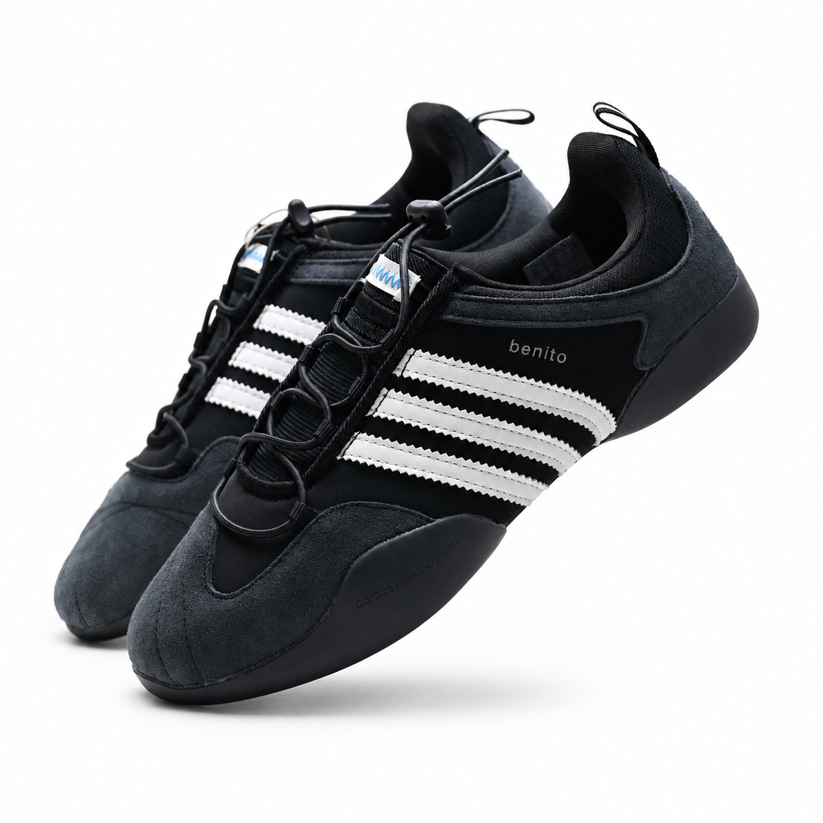 Adidas Samba OG x Benito | Black/White Suede + Bold White Stripes + Retro Indoor Sole, Unisex Sneakers, 2026 Streetwear Essential