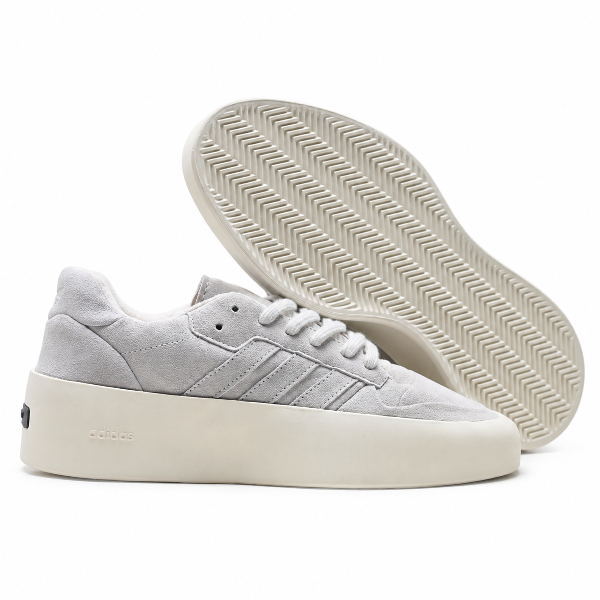 Fear of God x adidas Athletics 86 Lo | Black Suede & Cream Sole | Jerry Lorenzo High-Street Platform Sneakers | Unisex Designer Lifestyle Shoes