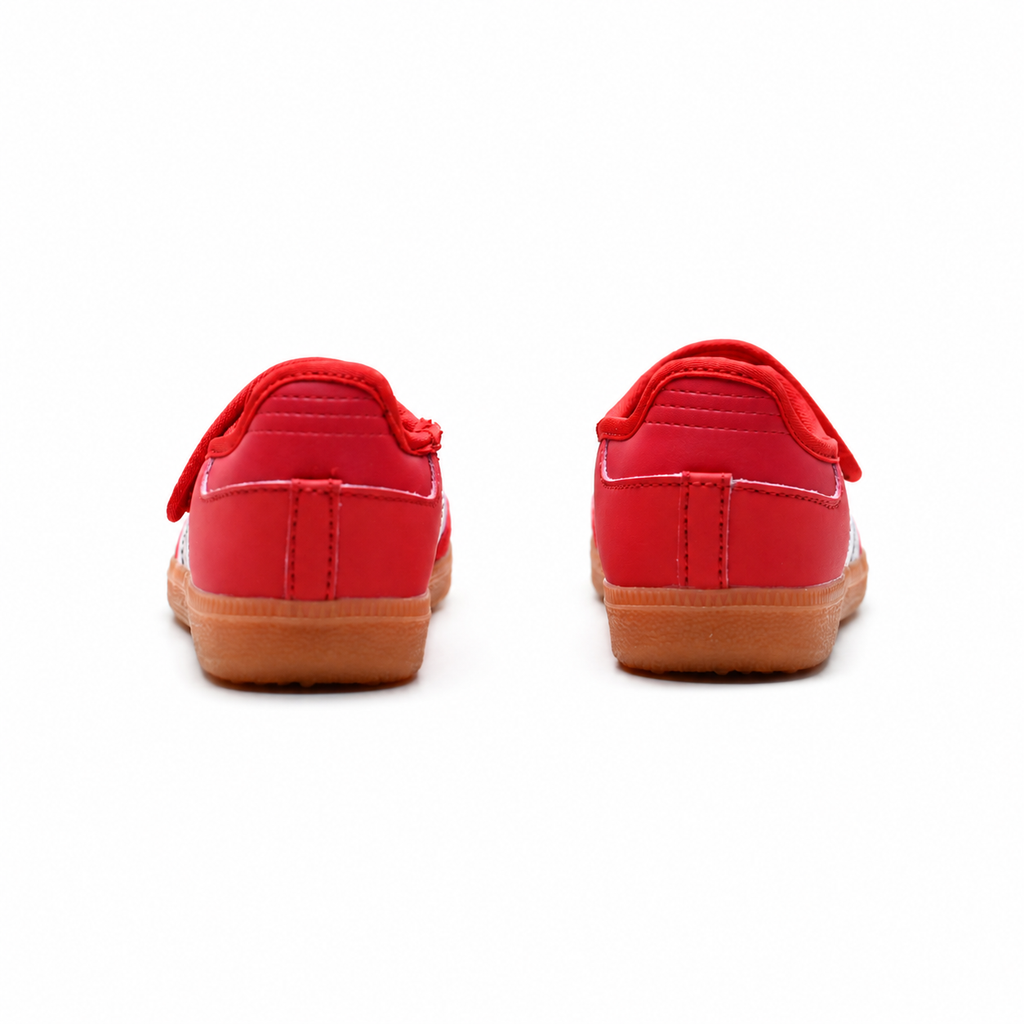 Adidas Originals Samba Jane W JQ6446 | Red Mary Jane style with Velcro straps, gum soles, and the iconic Three Stripes; a retro women's sneaker—a hit for Spring/Summer 2025.