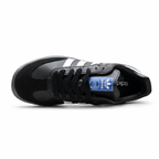 Adidas Originals Samba OG Black and White German Trainer Shoes with Gold-Stamped Logo and Gum Sole Unisex Retro Sneakers