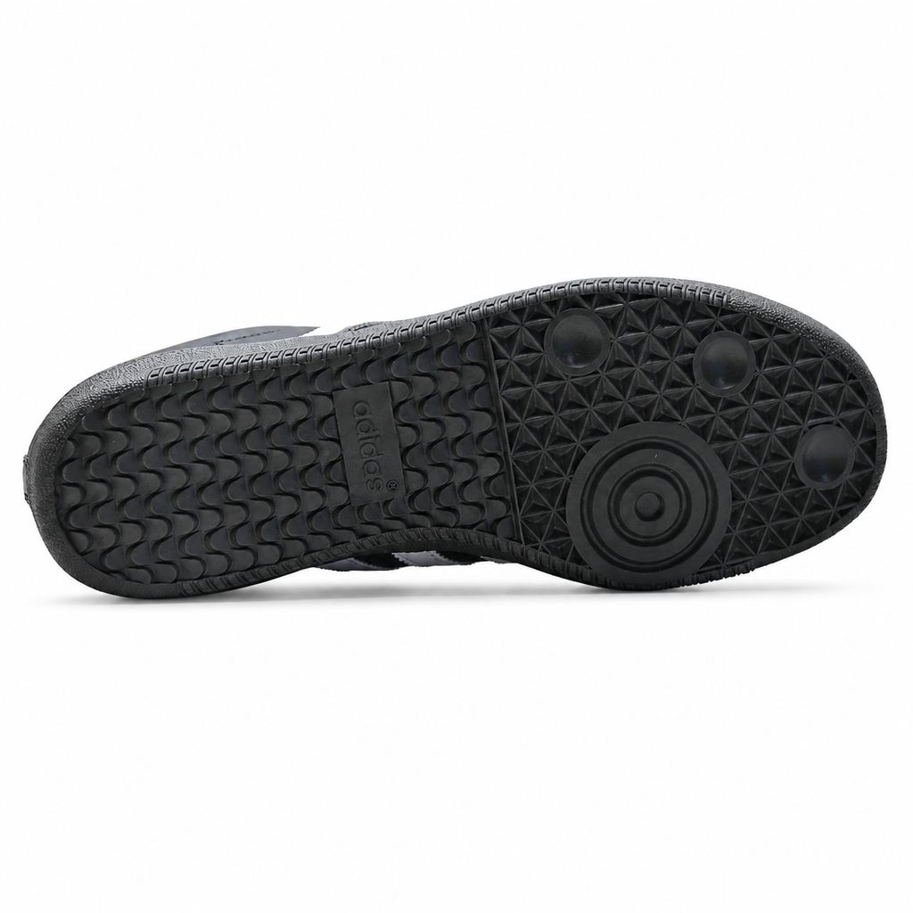 Adidas Originals Samba OG Black and White German Trainer Shoes with Gold-Stamped Logo and Gum Sole Unisex Retro Sneakers