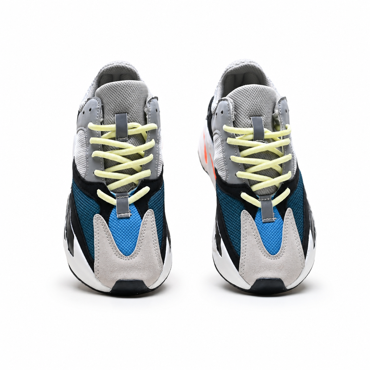 adidas Yeezy Boost 700 Wave Runner Sneakers – Grey Black Blue Orange Chunky Shoes