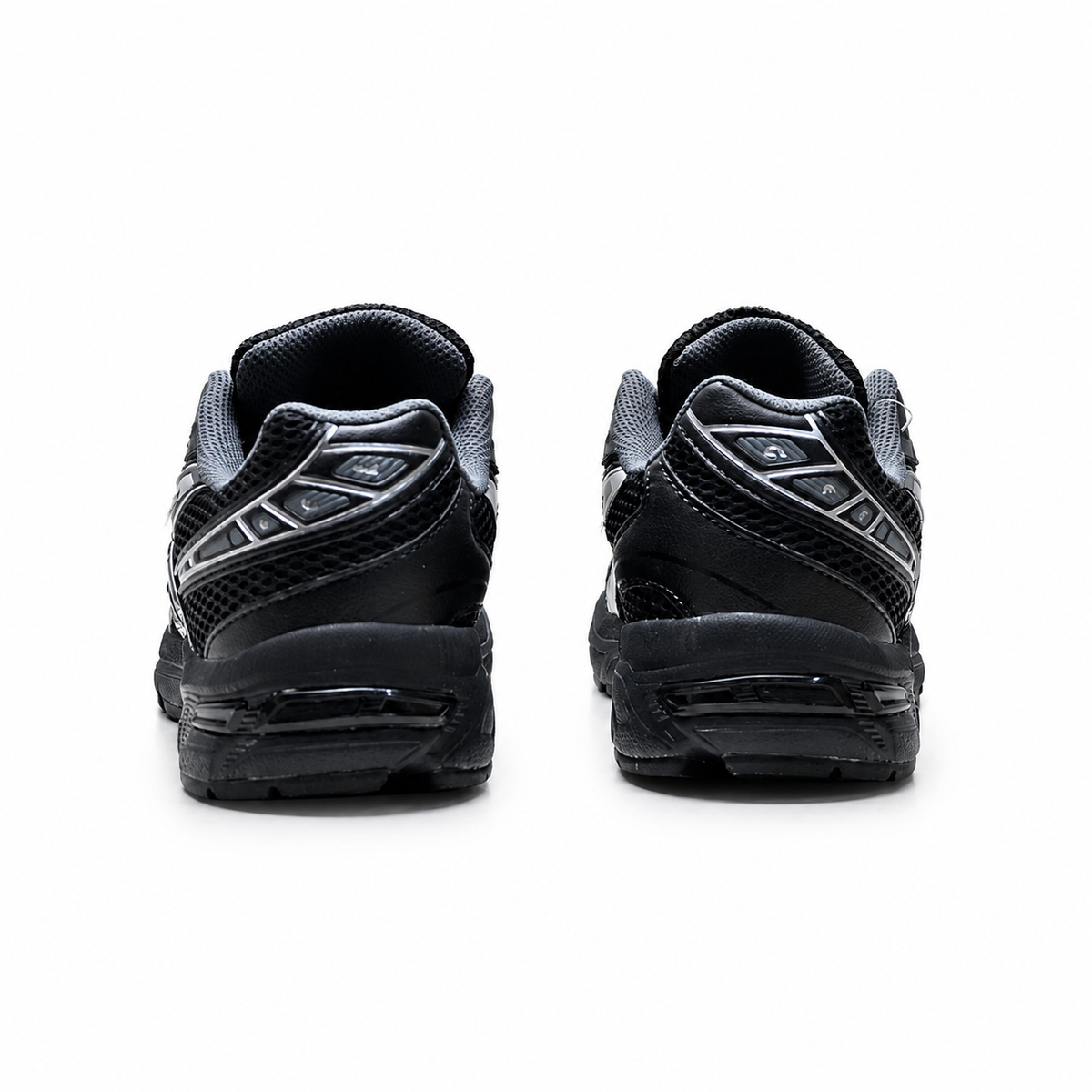 ASICS GEL-1130 Black Pure Silver Retro Running Sneakers – Unisex Mesh GEL Cushioned Shoes