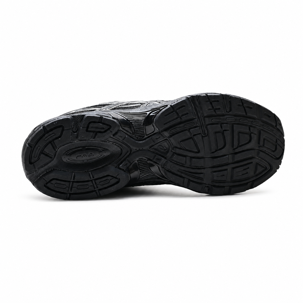ASICS GEL-1130 Black Pure Silver Retro Running Sneakers – Unisex Mesh GEL Cushioned Shoes