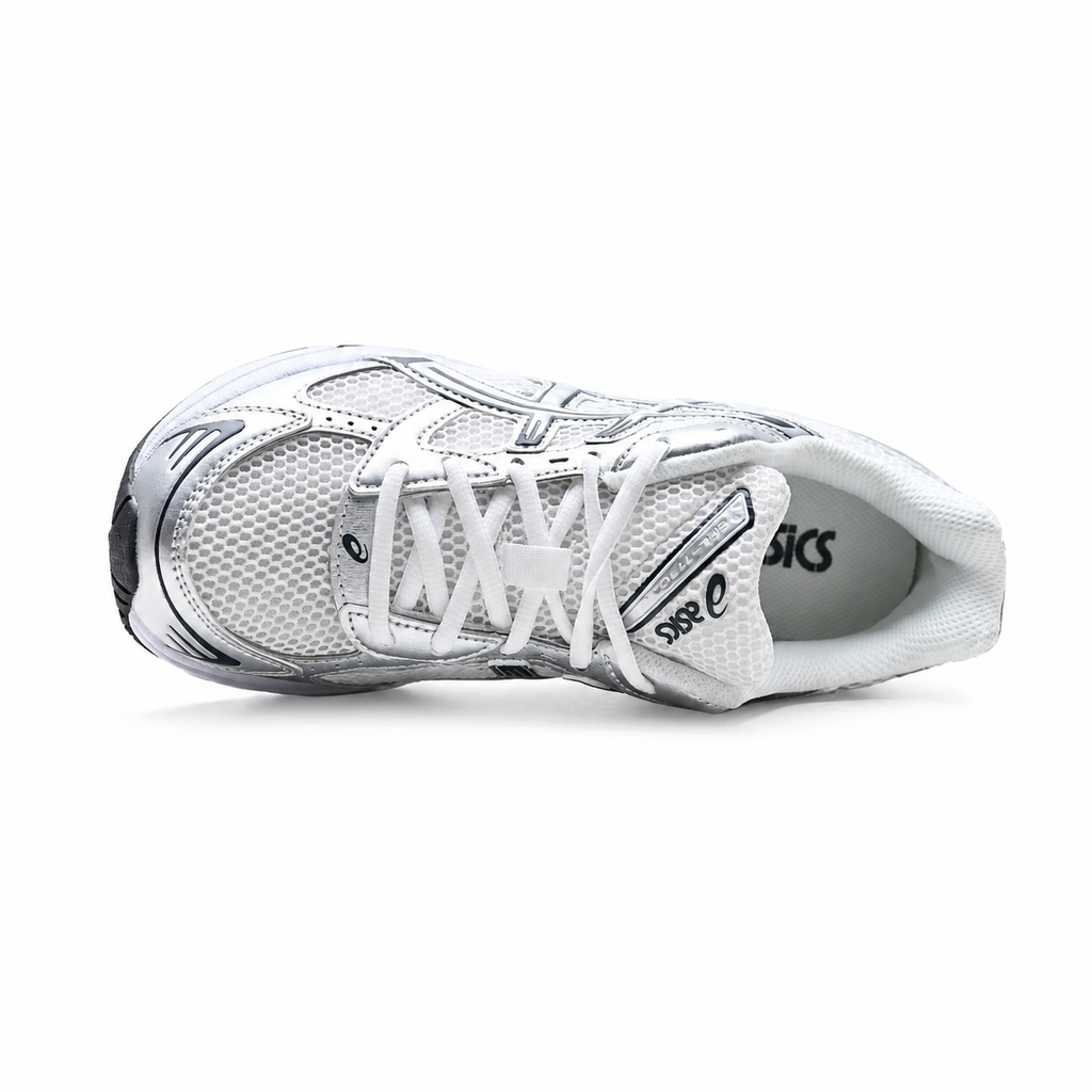 ASICS GEL-1130 White Pure Silver Retro Running Sneakers – Unisex Mesh Cushioned Shoes 1201B020-100