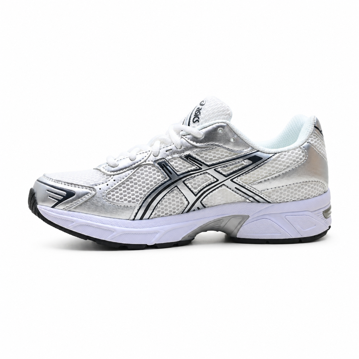 ASICS GEL-1130 White Pure Silver Retro Running Sneakers – Unisex Mesh Cushioned Shoes 1201B020-100