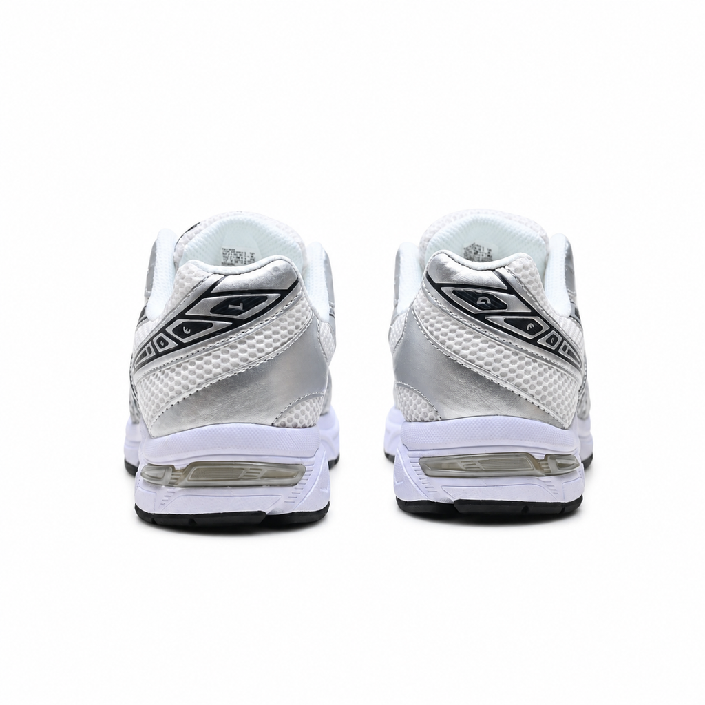 ASICS GEL-1130 White Pure Silver Retro Running Sneakers – Unisex Mesh Cushioned Shoes 1201B020-100