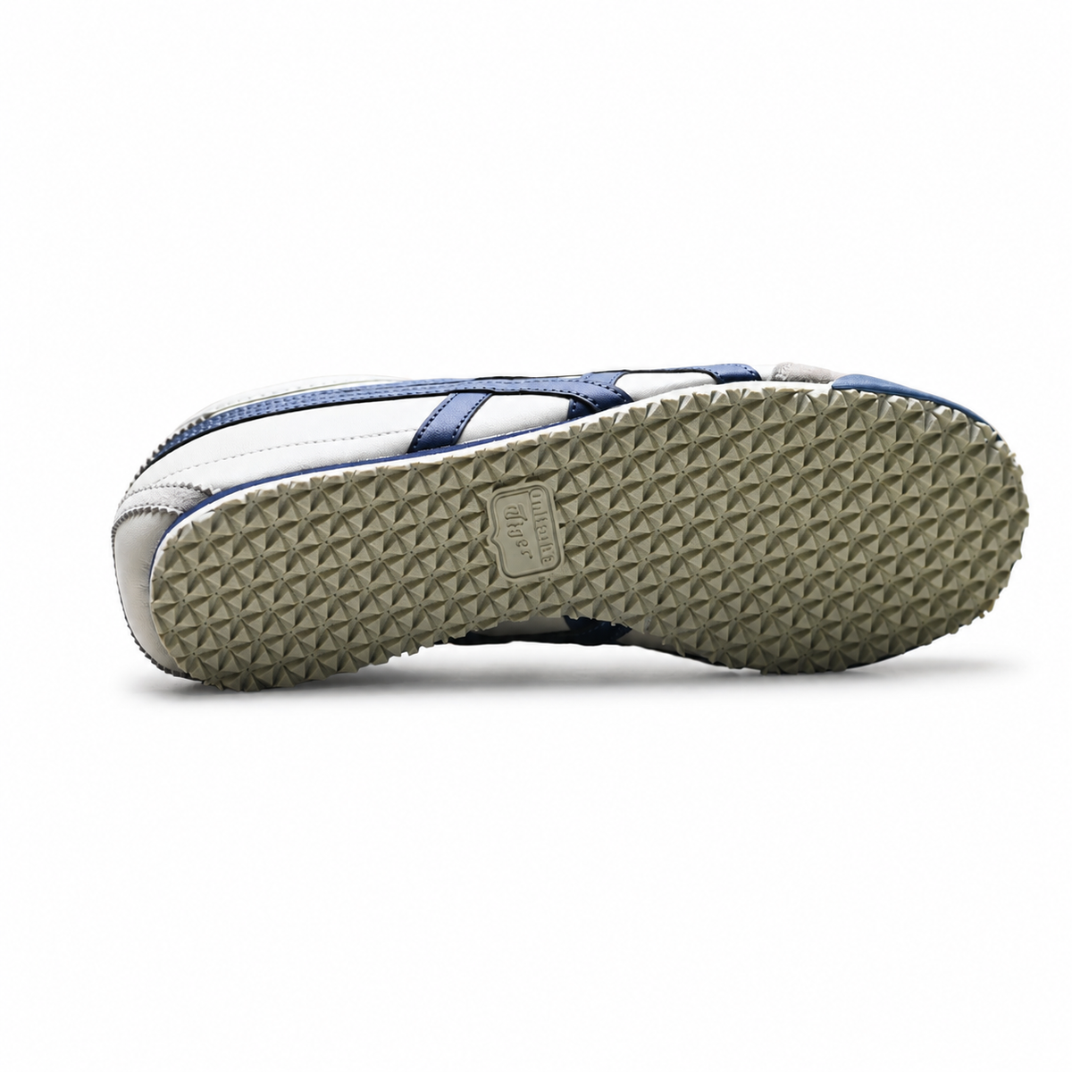 Onitsuka Tiger Mexico 66 Cream Navy Sneakers – Retro Low Top Casual Shoes with Suede Details