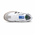 Adidas Samba OG | Cloud White/Core Black + Gum Sole + Gold Branding Unisex Retro Soccer Sneakers 2026 Viral Streetwear Essential