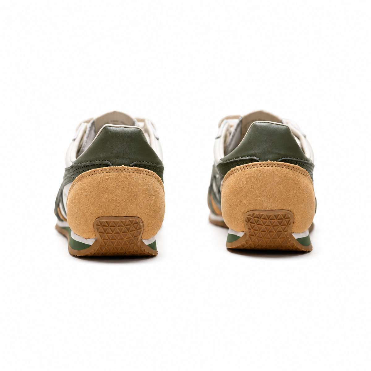 Onitsuka Tiger Mexico 66 | Cream/Olive Green + Mustard Suede Accents + Vintage Gum Sole, Unisex Retro Sneakers, Classic Japanese Streetwear