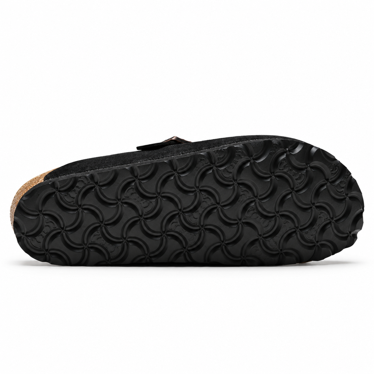 Birkenstock Boston Suede Clogs Black | Unisex Adjustable Slip-On Mules | Cork Footbed Casual Shoes